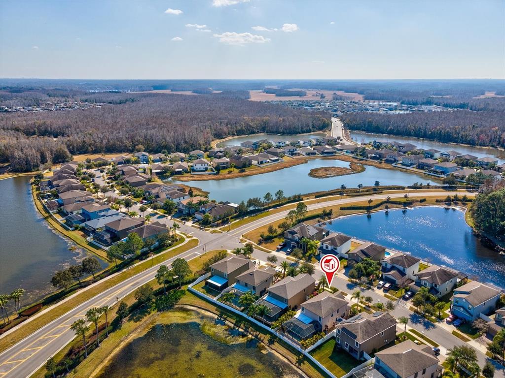 1716 Hadden Hall Place Trinity, FL 34655 - Photo 65 of 75 an aerial view of residential houses with outdoor space
