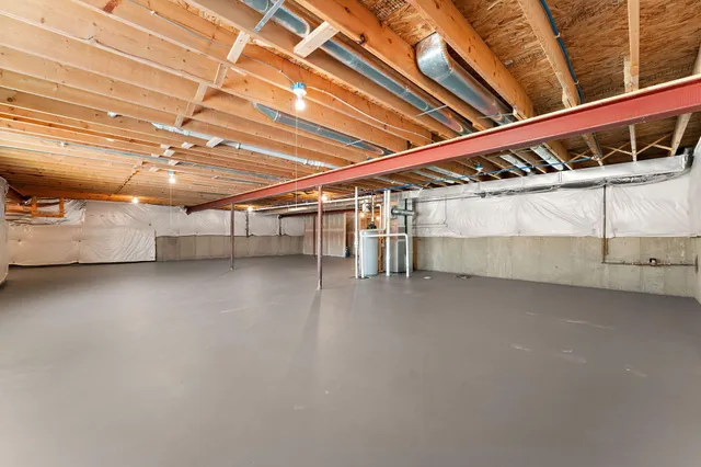 a view of a room with racks