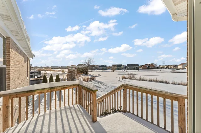 a view of city from a balcony