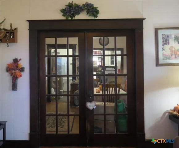 a view of a porch of the house