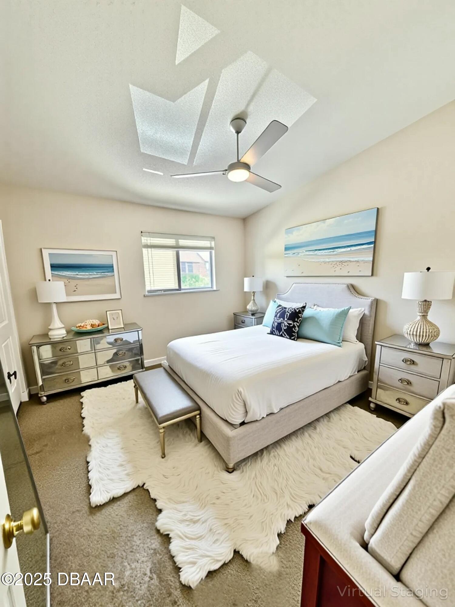 480 Reed Canal Road, Unit 55 South Daytona, FL 32119 - Photo 16 of 30 Virtually Staged Front Bedroom