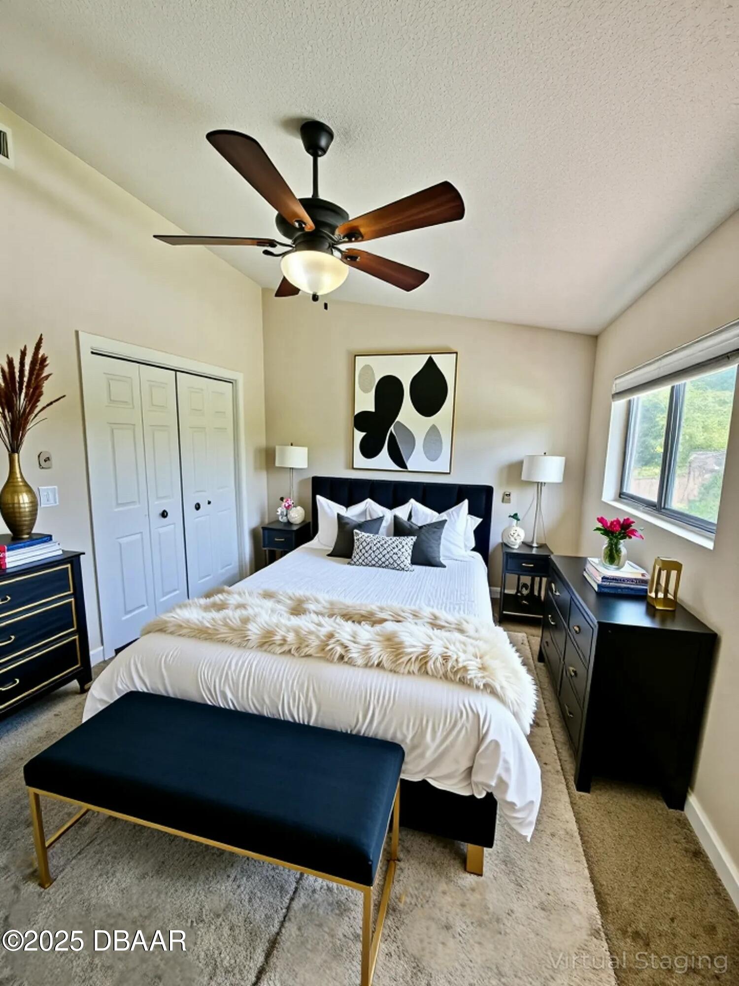 480 Reed Canal Road, Unit 55 South Daytona, FL 32119 - Photo 20 of 30 Virtually staged Back Bedroom