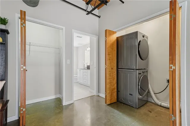 a view of storage and utility room