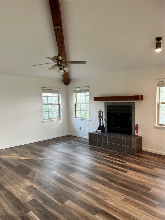 4042 Laguna Shores Road Corpus Christi, TX 78418 - Photo 8 of 25 a view of empty room with fireplace and wooden floor