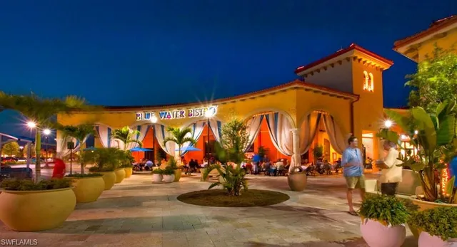 a view of an outdoor space with seating area