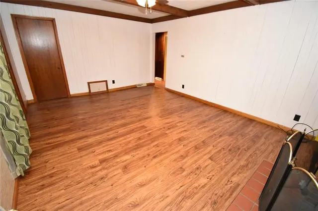 a view of an empty room