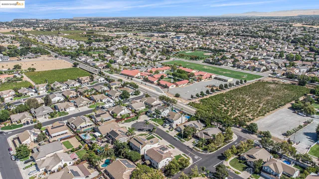 an aerial view of a city