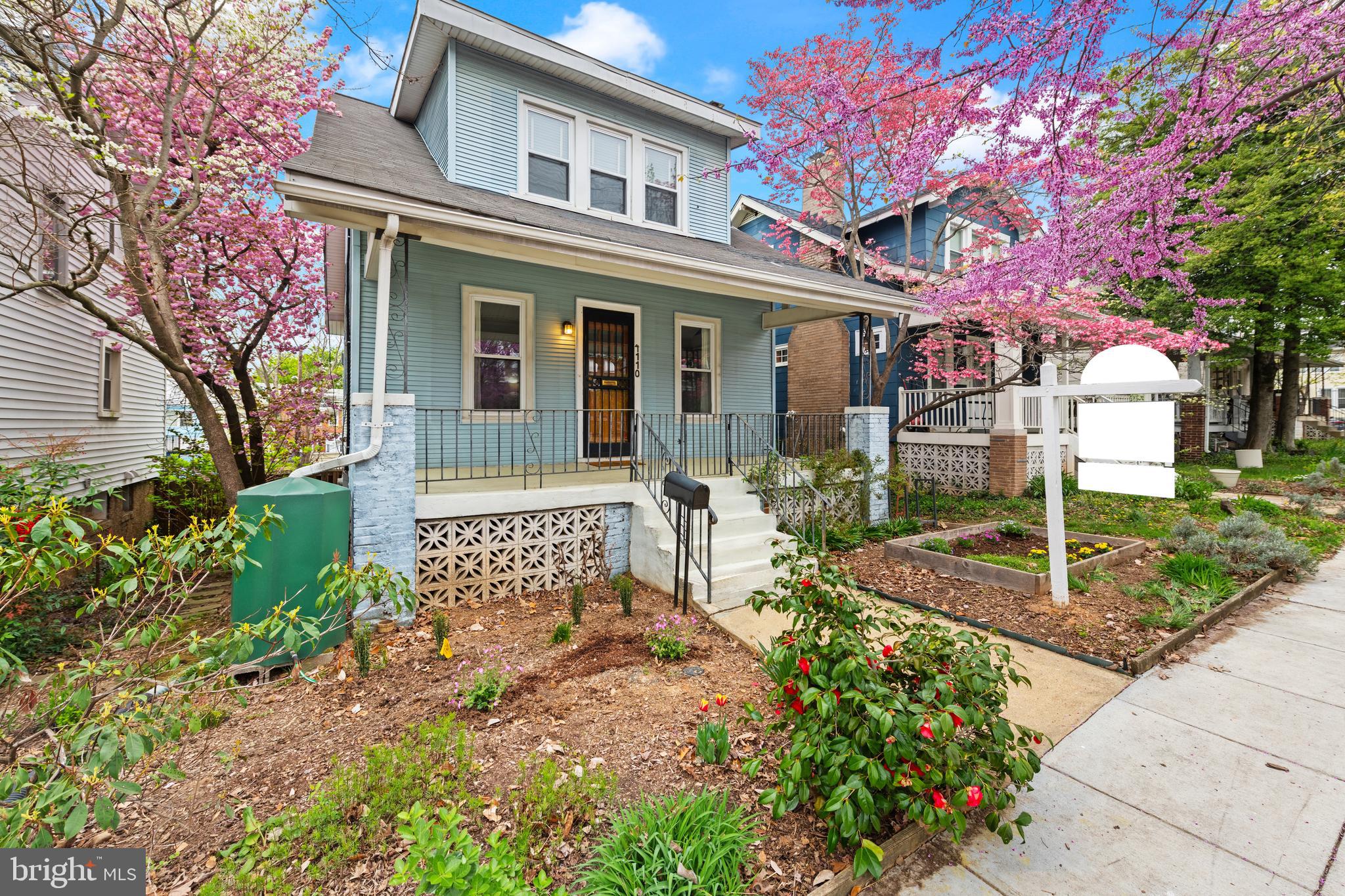 4110 4th Street Northwest Washington, DC 20011 - Photo 2 of 46 a front view of a house with garden