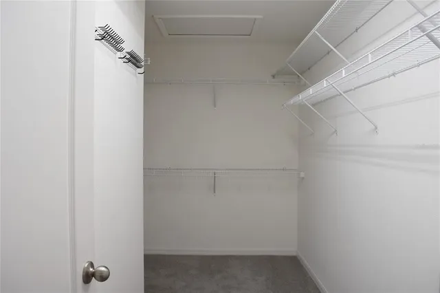 a view of walk in closet