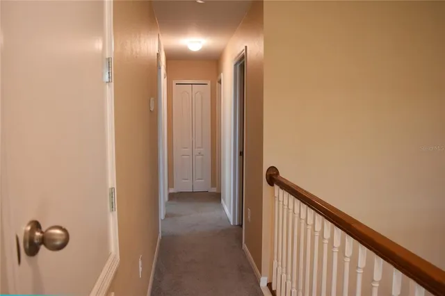 an empty room that has a window