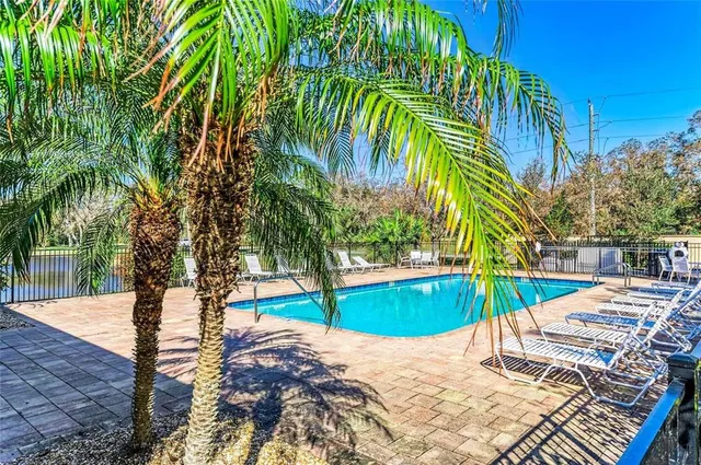 an outdoor space with garden