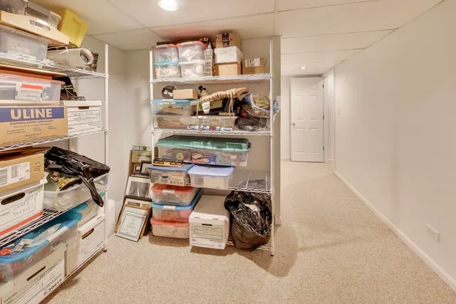 a room with storage and utility