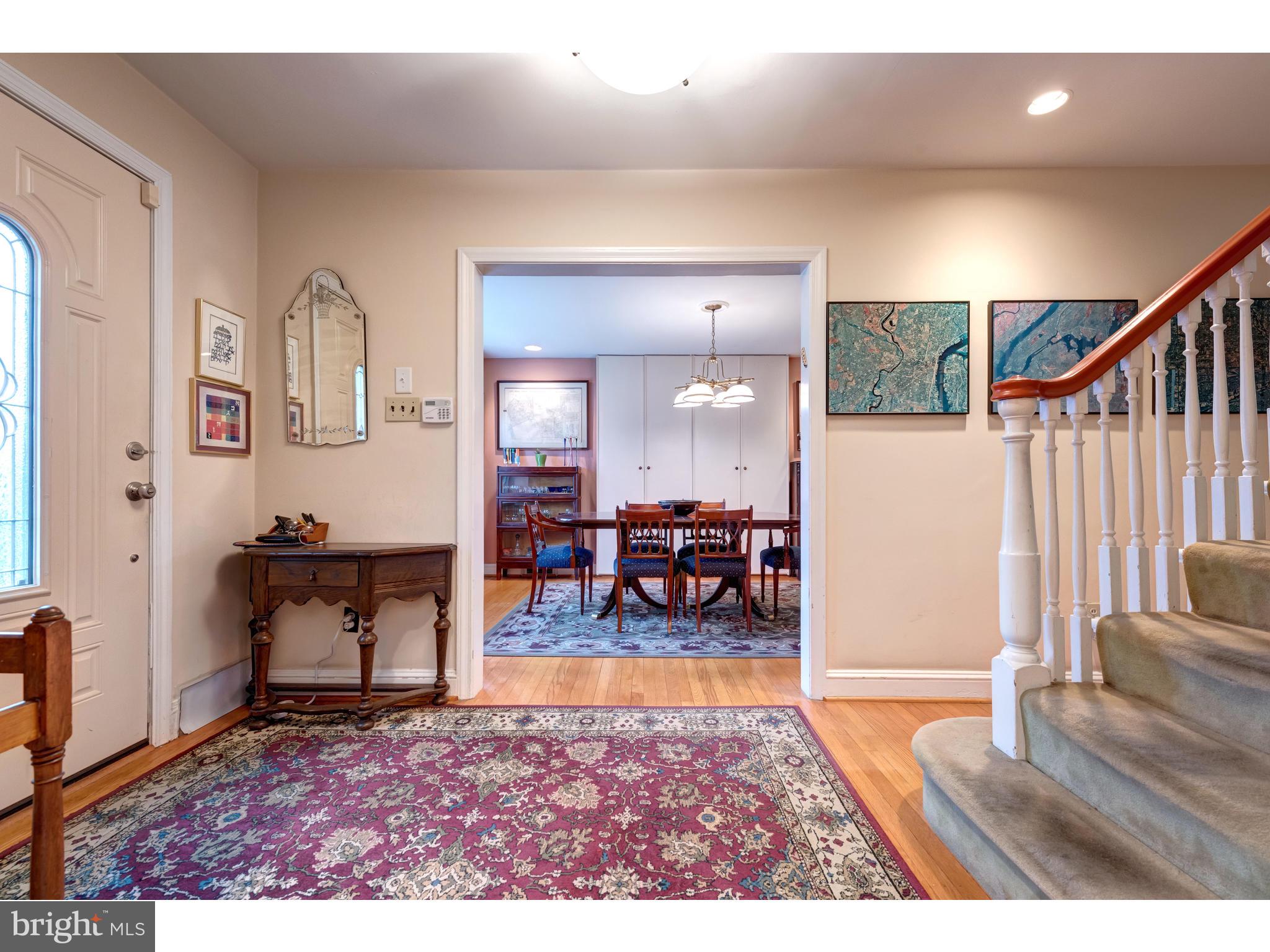 34 Rosedale Road Wynnewood, PA 19096 - Photo 6 of 32 CENTER HALL DINING ROOM TO LEFT