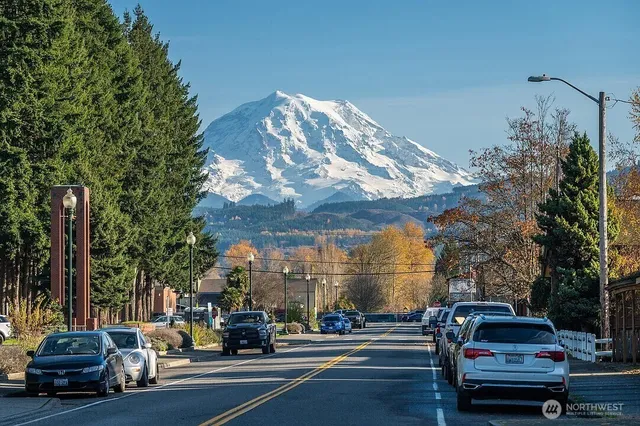 a car parked on the side of a street