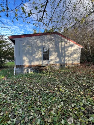 a backyard of a house
