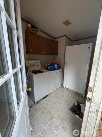 a view of a storage in a kitchen