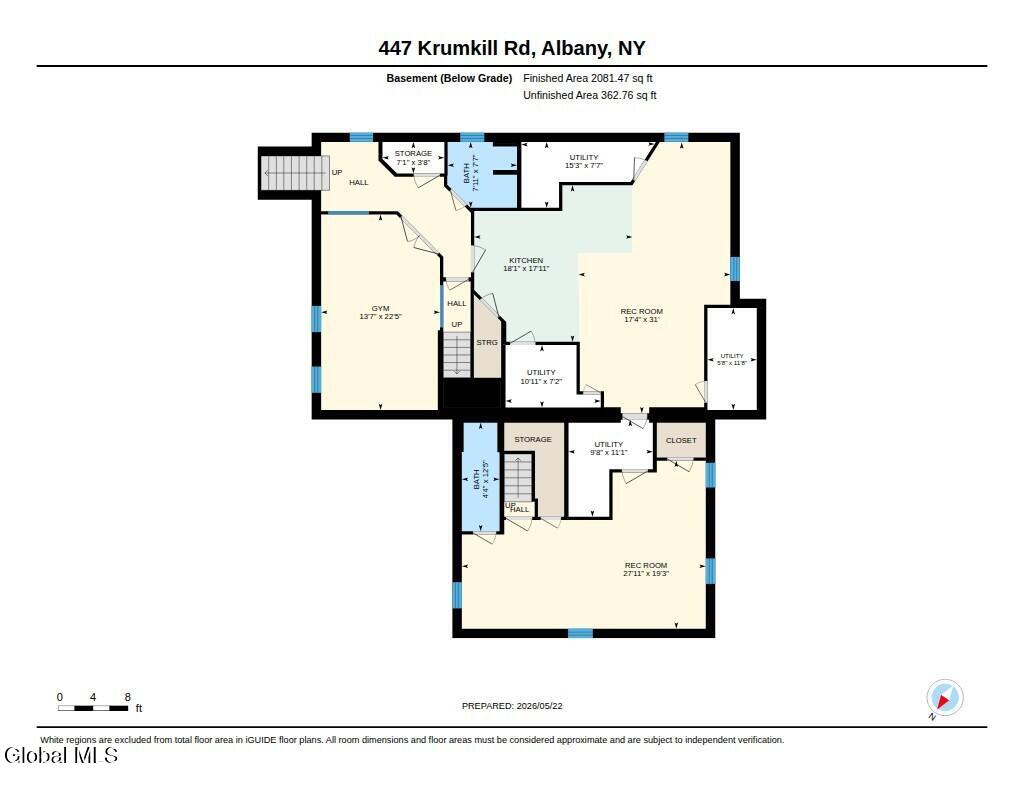 447 Krumkill Road Albany, NY 12203 - Photo 63 of 63 Floor Plan - Basement