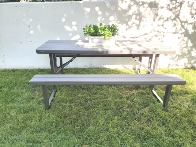 a view of an outdoor seating area