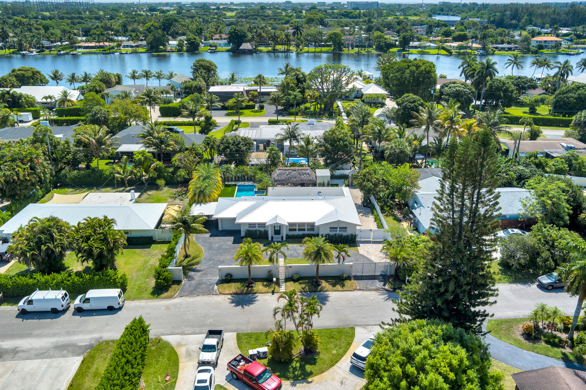 7320 Clarke Road West Palm Beach, FL 33406 - Photo 29 of 38 an aerial view of a houses with outdoor space and lake view