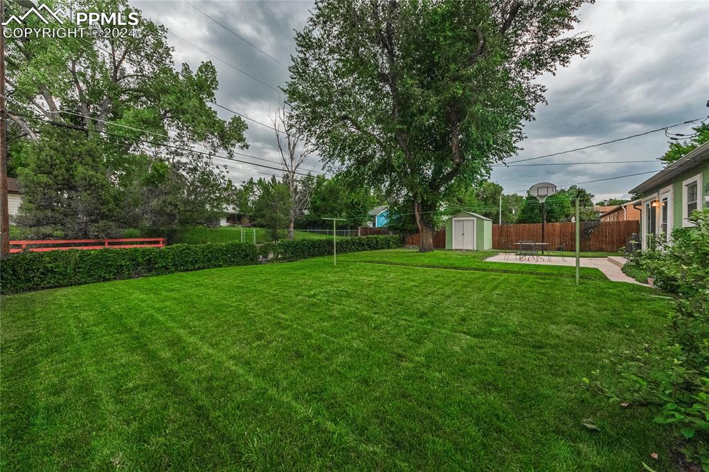 1407 Alexander Road Colorado Springs, CO 80909 - Photo 22 of 27 a view of green field with house in the background
