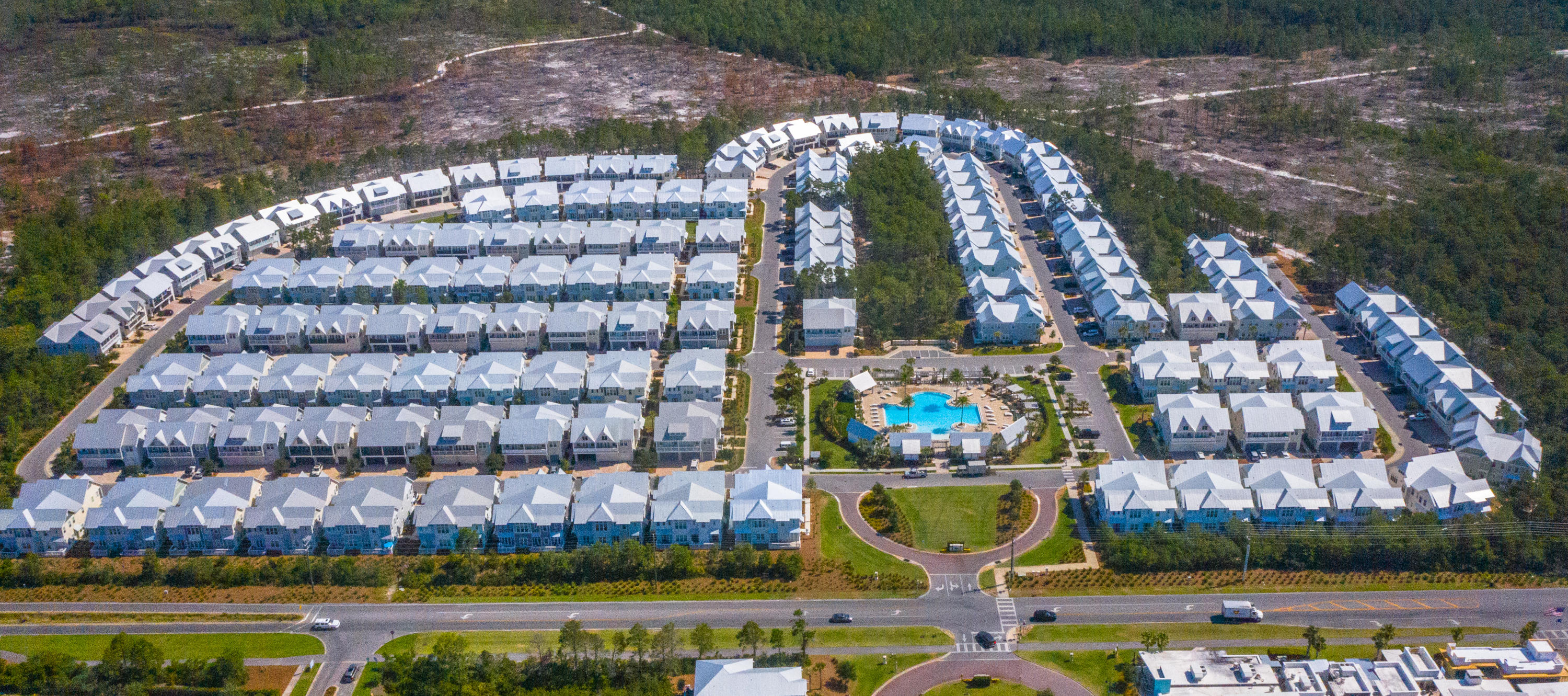 308 Milestone Dr Inlet Beach, Unit B Inlet Beach, FL 32461 - Photo 49 of 49 a view of building with yard
