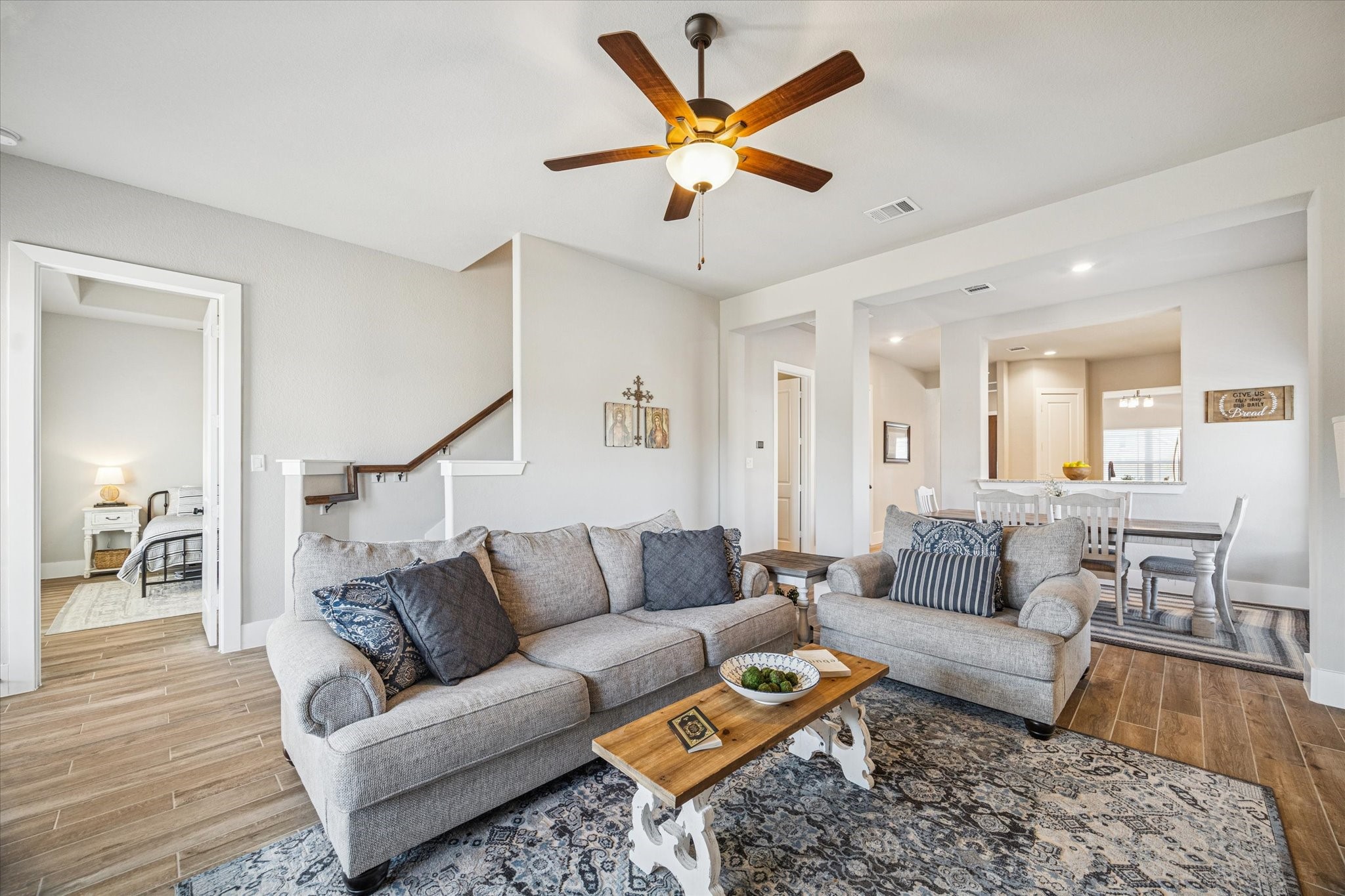 24030 Willow Rose Drive Spring, TX 77389 - Photo 13 of 39 The inviting living room with more than enough room for sofa, oversized chair, piano, & television.