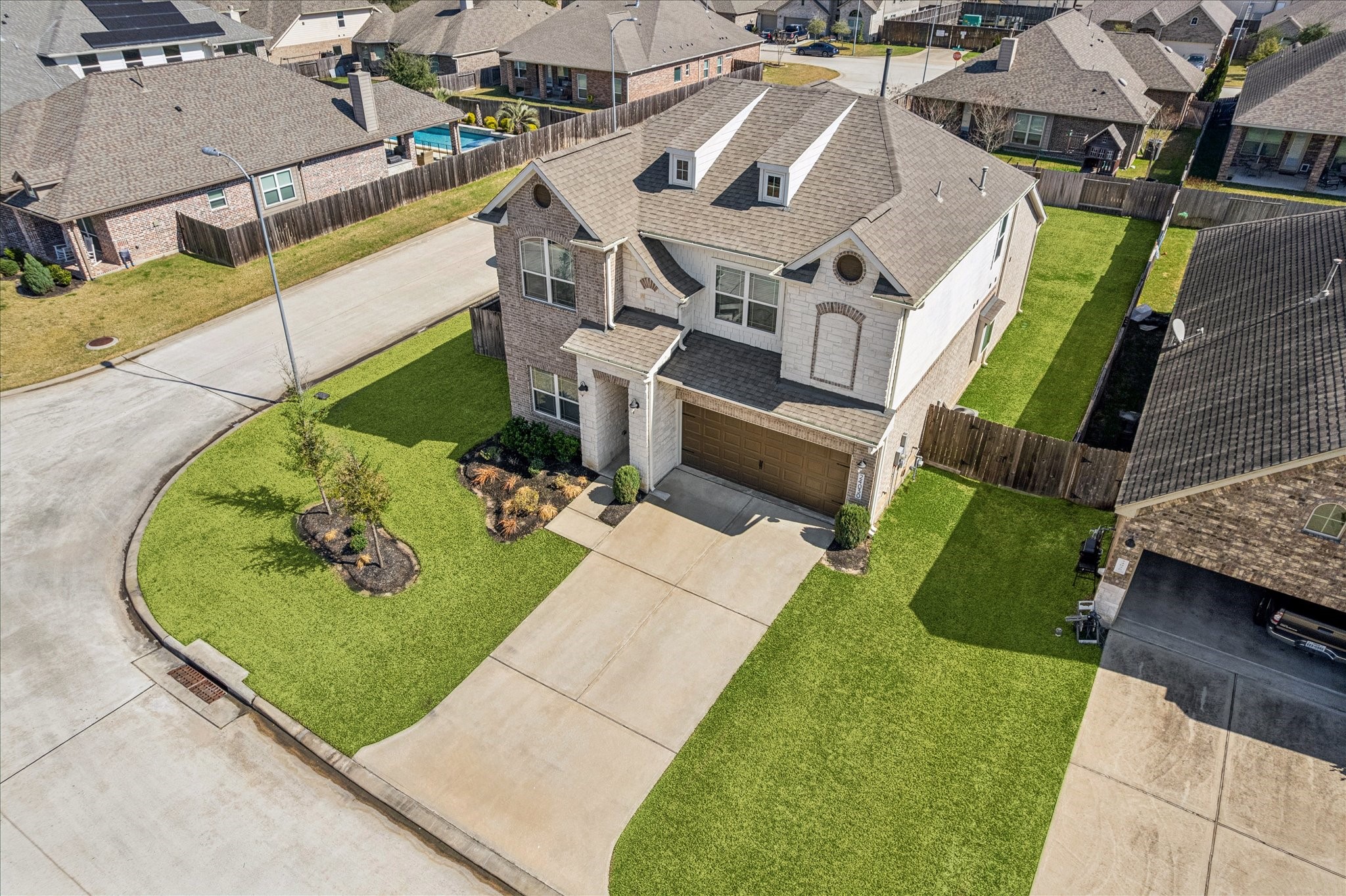 24030 Willow Rose Drive Spring, TX 77389 - Photo 2 of 39 Aerial view really gives you a sense of the size of the lot.