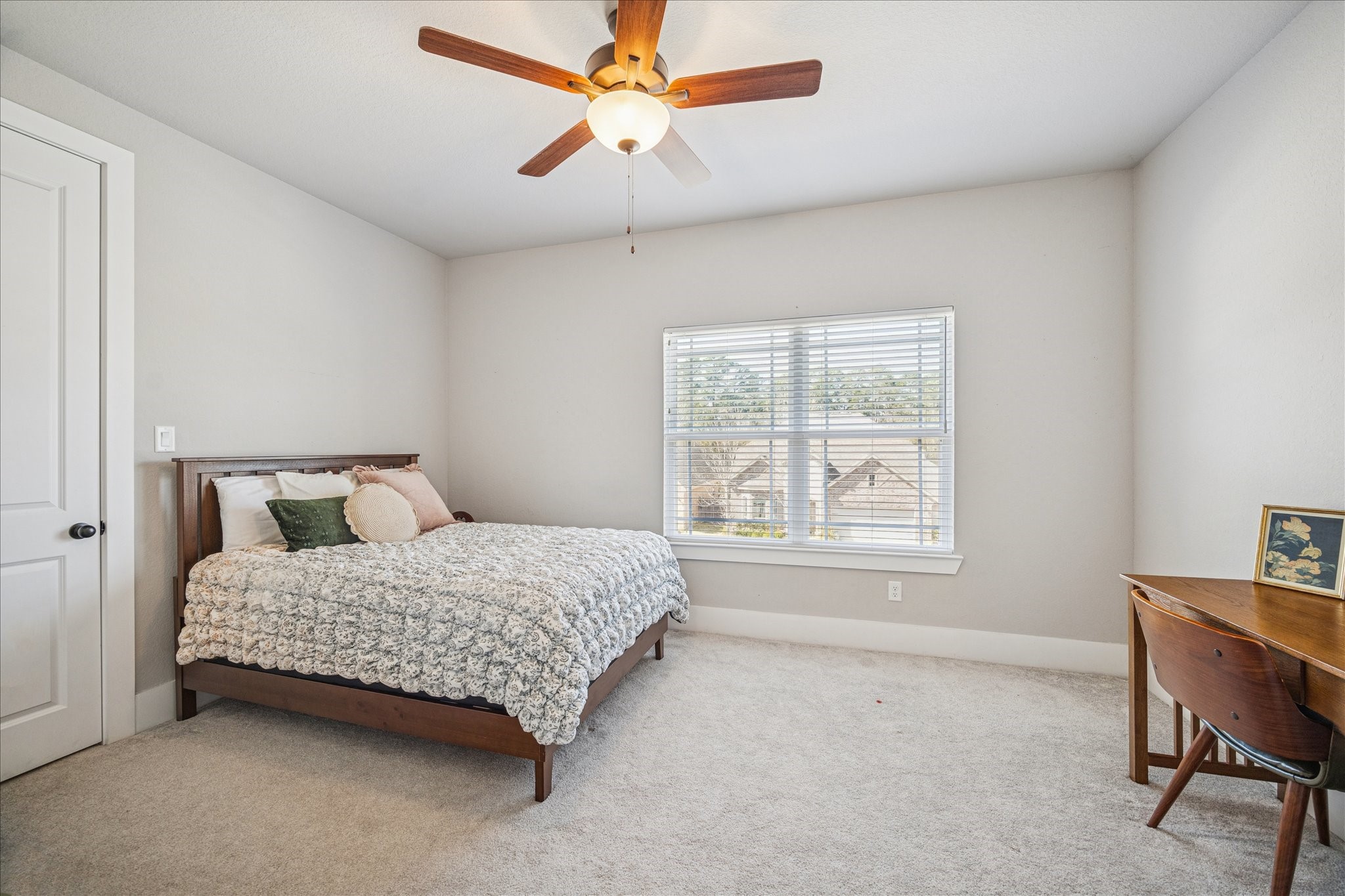 24030 Willow Rose Drive Spring, TX 77389 - Photo 28 of 39 Upstairs bedroom three has space enough for a full sized bed, desk, dresser, & more.