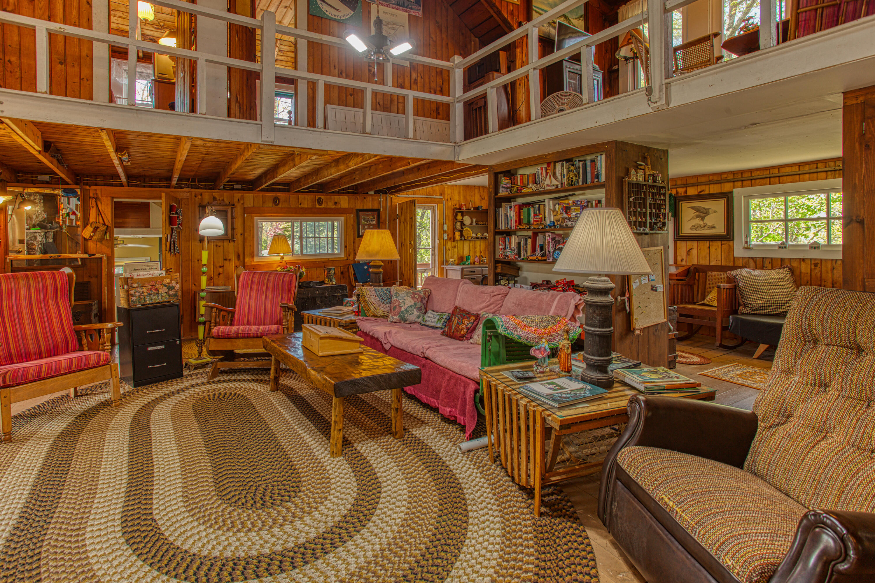 14 Summit Road Boothbay Harbor, ME 04538 - Photo 12 of 39 Living room to upper bedrooms