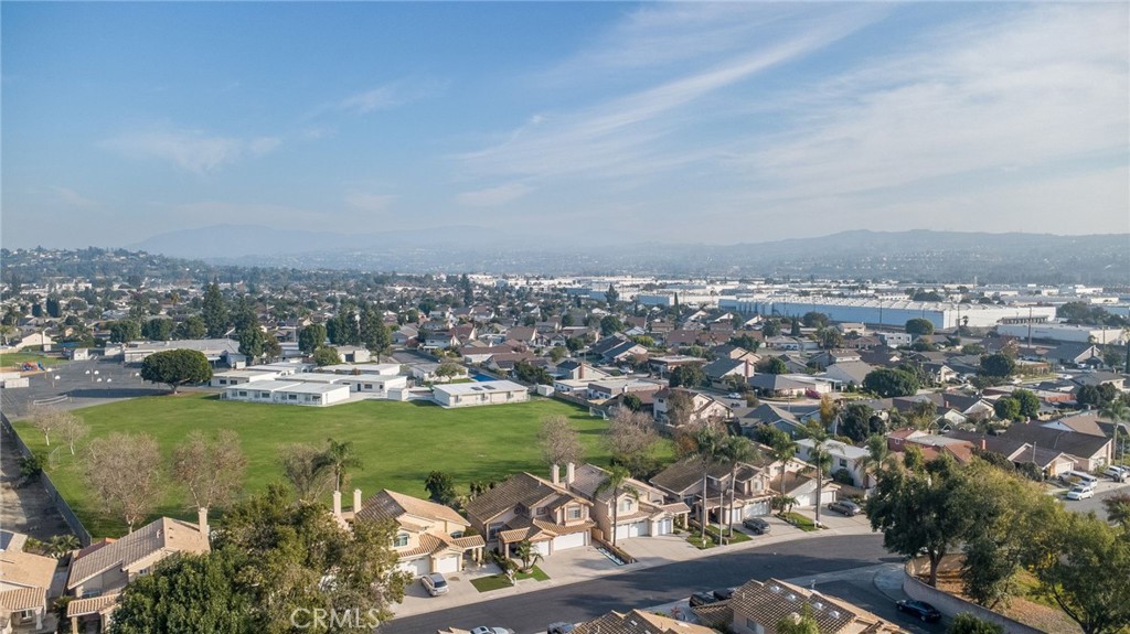 1780 North Azure Street Anaheim, CA 92807 - Photo 66 of 68 an aerial view of a city with lots of residential buildings