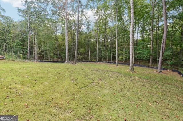 a view of a house with backyard