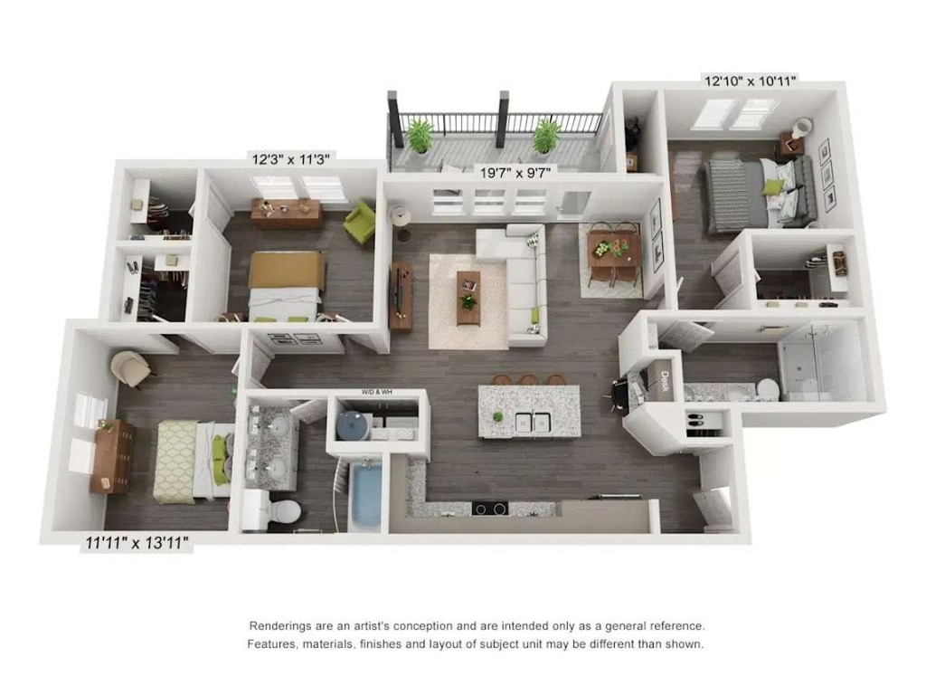 13624 Dessau Road, Unit 10302 Pflugerville, TX 78660 - Photo 17 of 17 View of floor plan / room layout