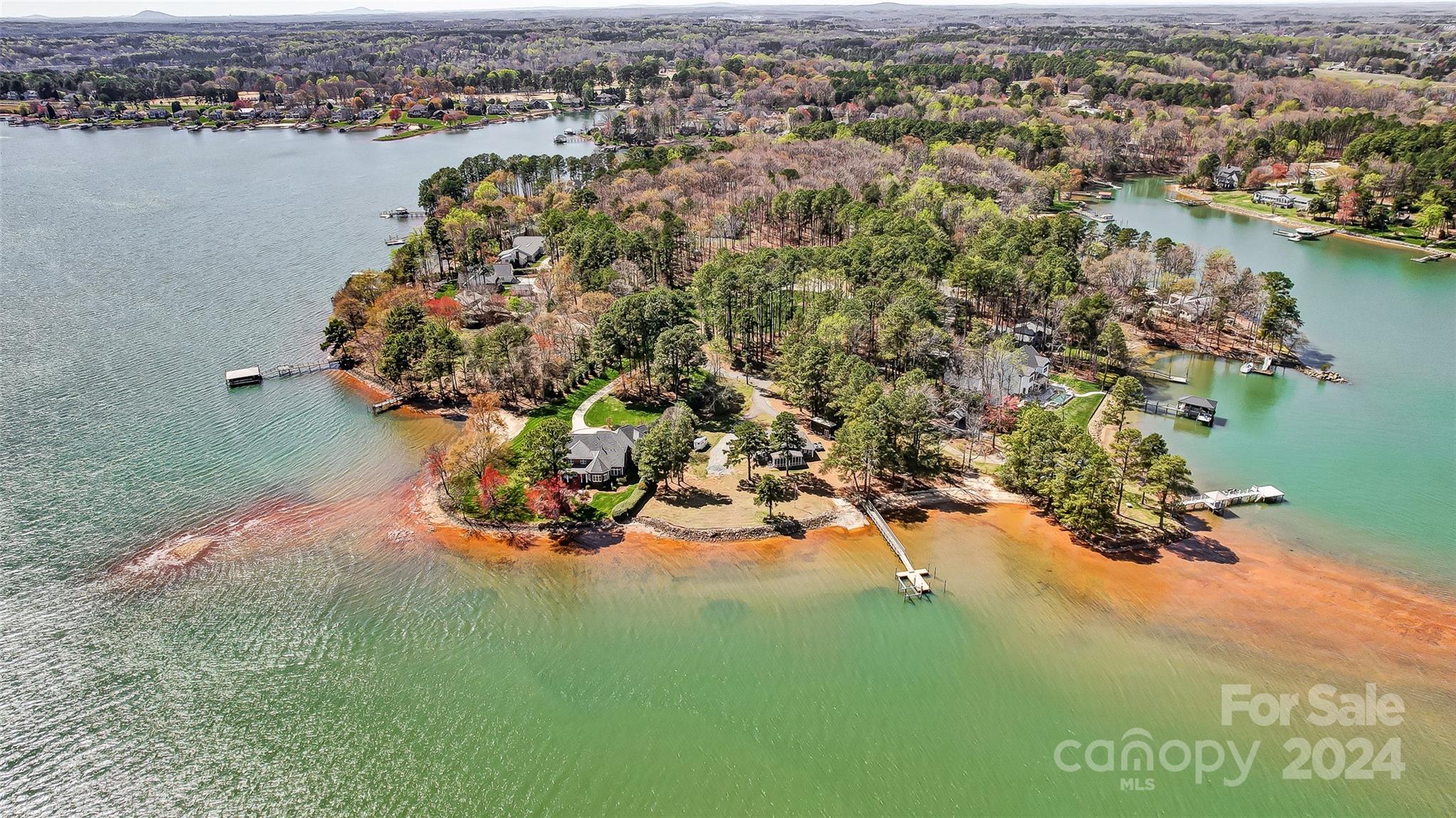 8303 Luckey Point Road Denver, NC 28037 - Photo 8 of 40 an aerial view of a house with a lake view