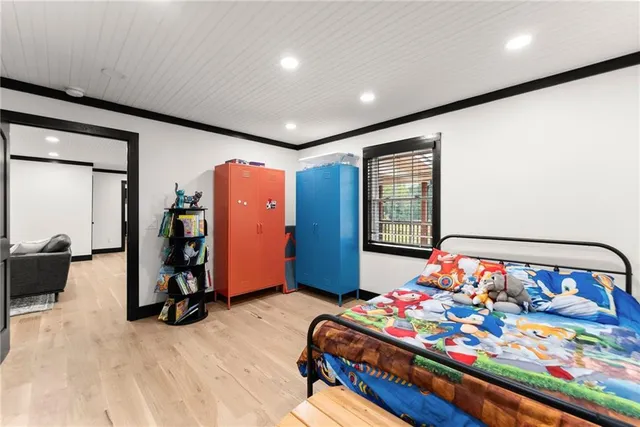 a view of a storage & utility room with a washer dryer