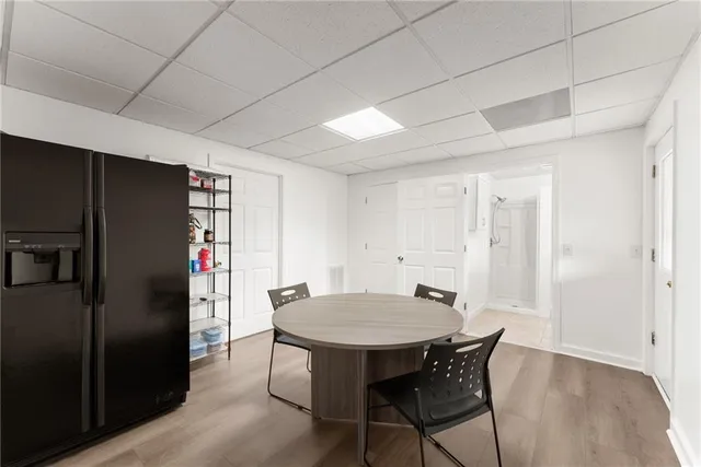 a view of a balcony with an ocean view