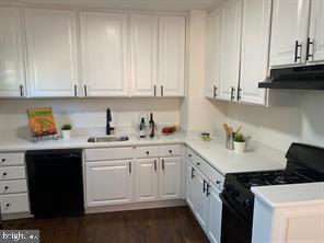 9407 Colesville Road, Unit B Silver Spring, MD 20901 - Photo 13 of 48 Modern kitchen with sleek white cabinetry.