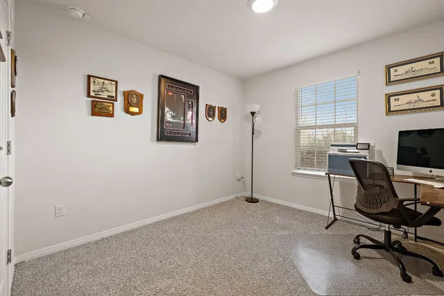 a view of a workspace with a window