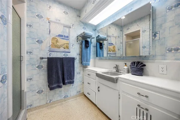 a view of a house with a patio