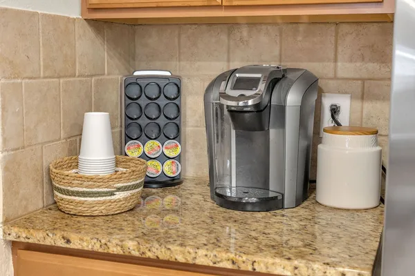 a close view of sink