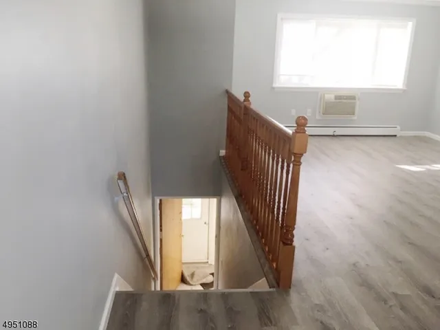 an entryway with a window