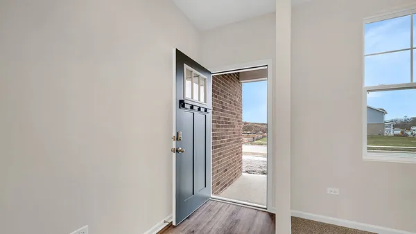 a view of wooden floor in a room