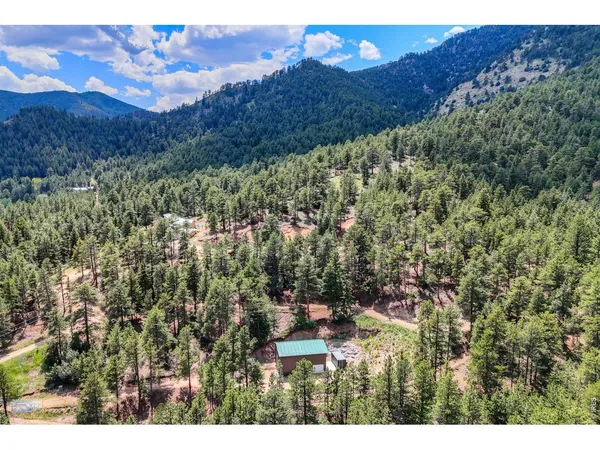 a view of a and mountain