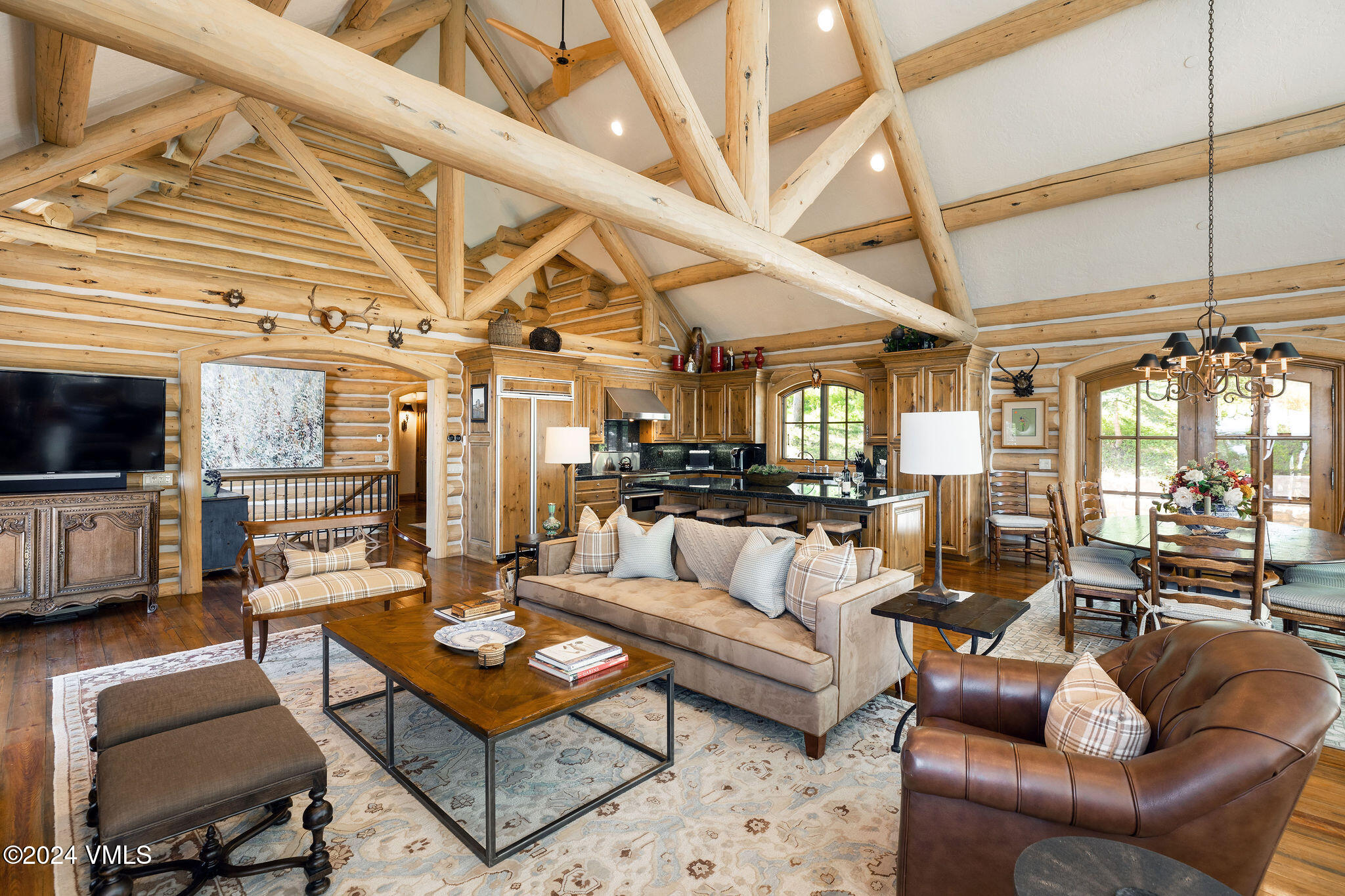 57 Travis Road Wolcott, CO 81655 - Photo 7 of 26 a living room with furniture and a flat screen tv