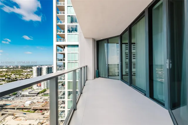 a view of balcony with window