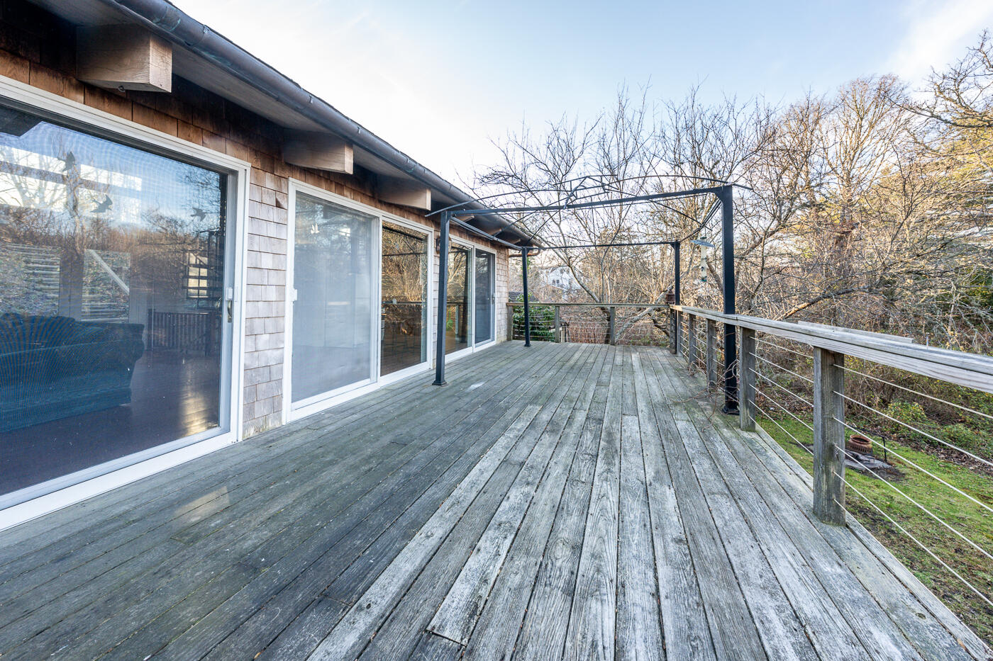336 Main Street Wellfleet, MA 02667 - Photo 19 of 39 a view of backyard with wooden floor