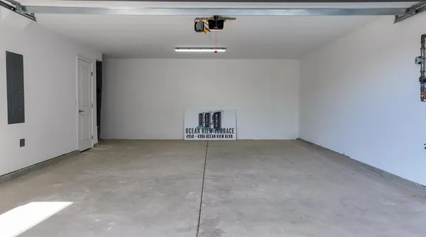 a view of a room with rack and cabinet