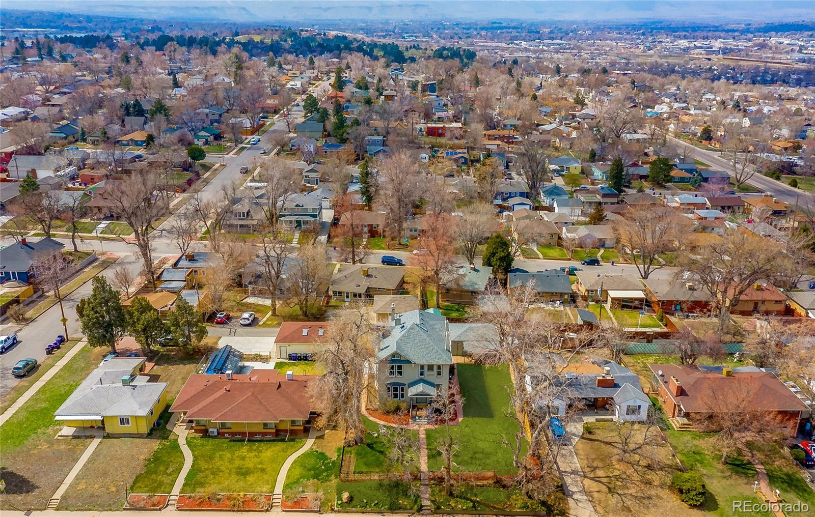 5127 Lowell Boulevard Denver, CO 80221 - Photo 5 of 39 an aerial view of residential houses with outdoor space