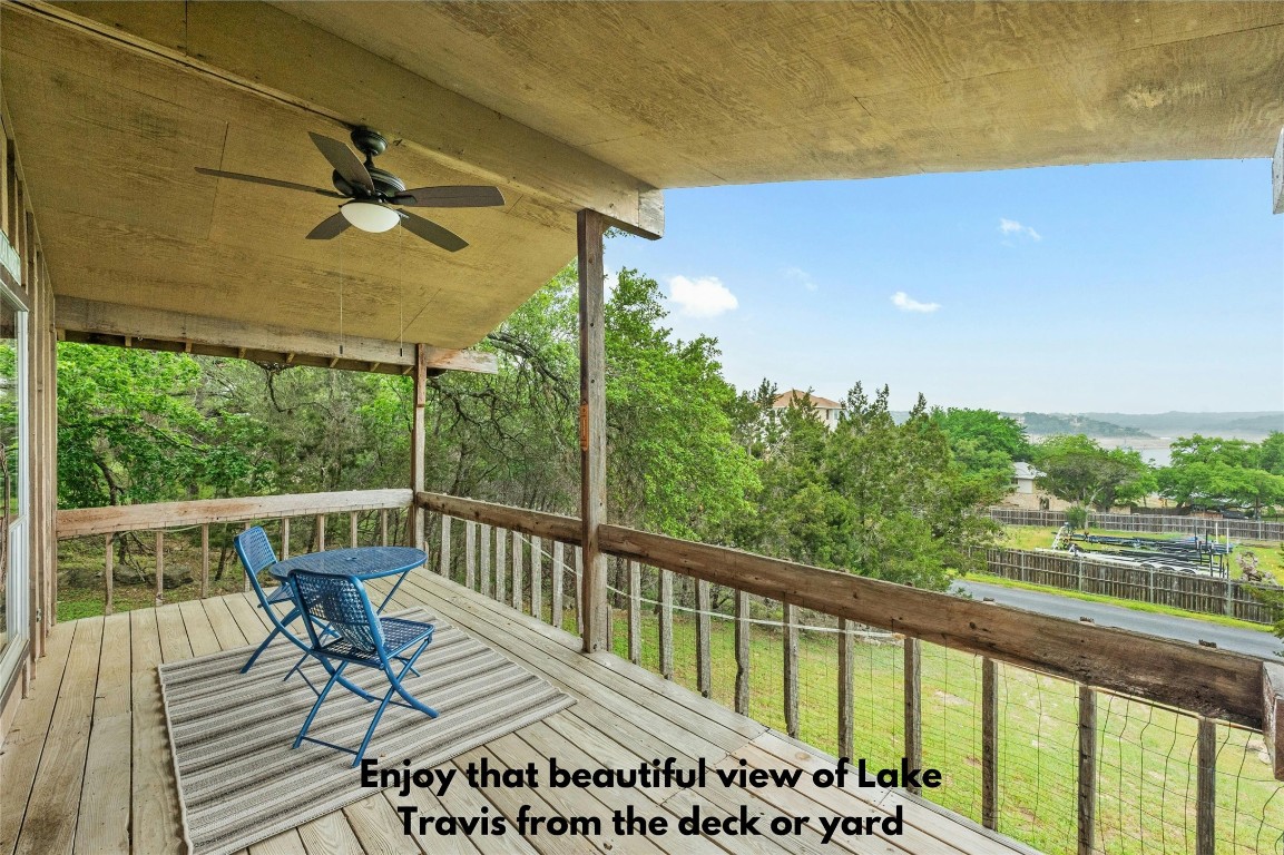 Enjoy the beautiful view of Lake Travis from the balcony