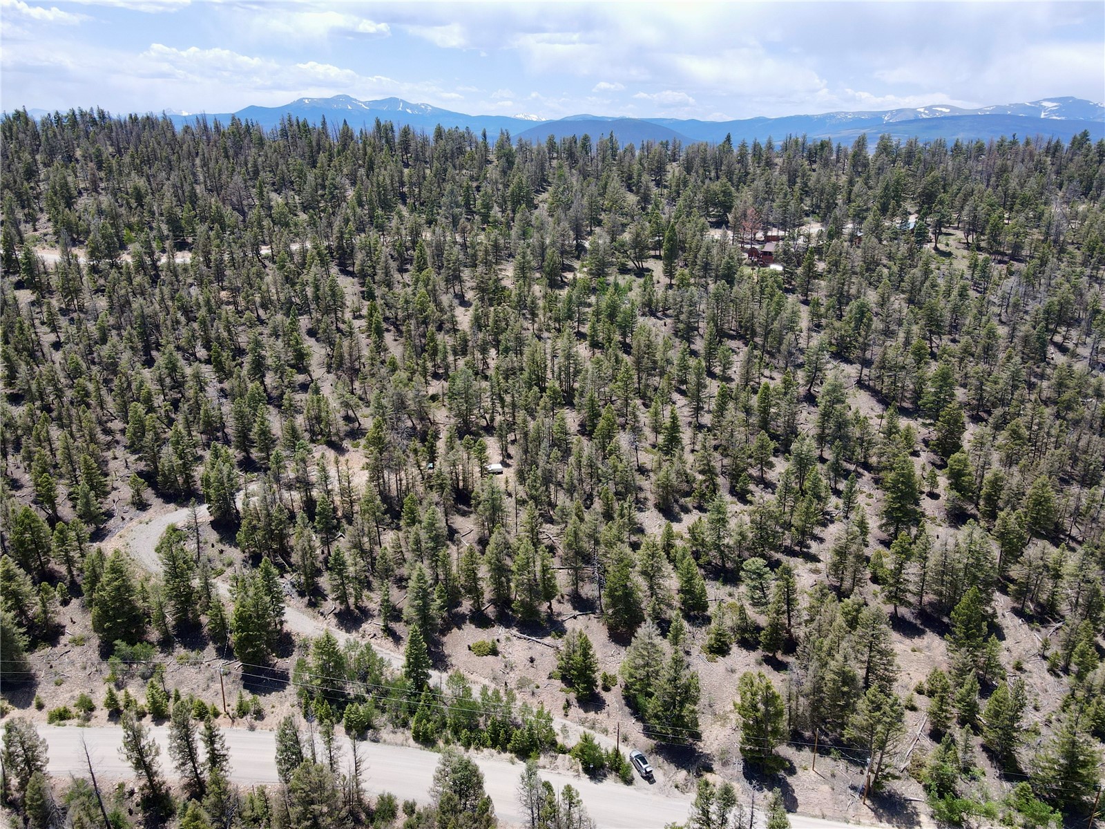 1445 Redhill Road Fairplay, CO 80440 - Photo 14 of 31 Bird's eye view of a mountain backdrop