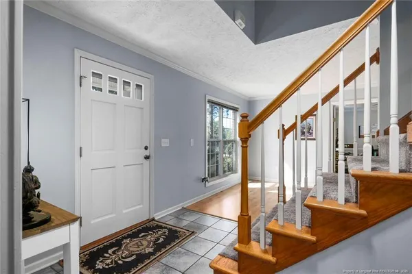 a view of front door with hallway